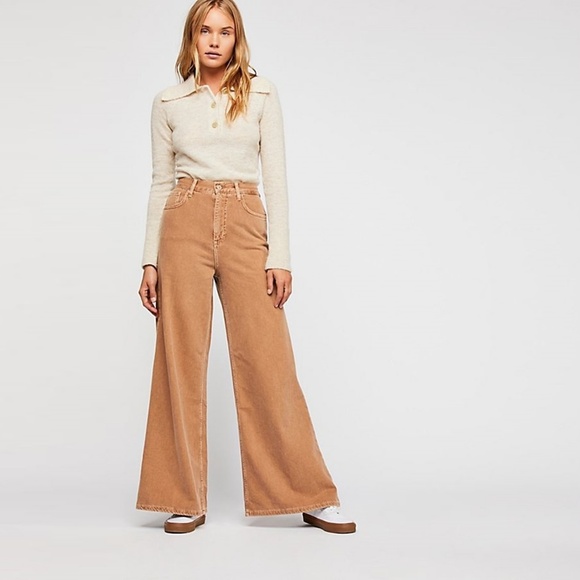 Free People Denim - NWOT Free People High Rise Wide Leg Jean 26